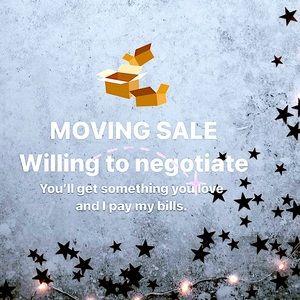 Make me an offer. I’m moving soon and need to move along inventory.